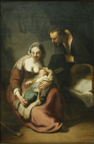 De Heilige Familie door Rembrandt