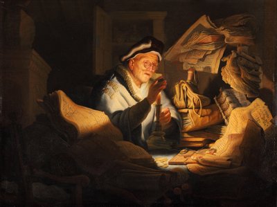 De geldwisselaar door Rembrandt