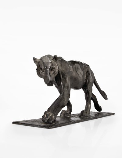 Panter lopend, achterpoot opgetild, c.1904 door Rembrandt Bugatti