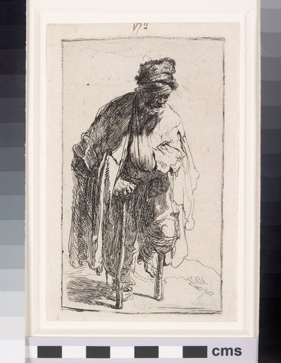 Bedelaar met een houten been, c.1630 door Rembrandt van Rijn