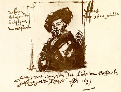 Graaf Balthasar Castiglione door Rembrandt van Rijn