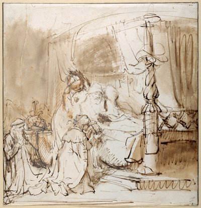 Davids opdracht aan Salomo door Rembrandt Harmensz. van Rijn