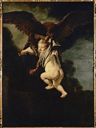 Ganymedes in de klauwen van de adelaar (olieverf op doek) door Rembrandt Harmensz. van Rijn
