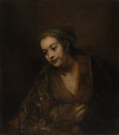Hendrickje Stoffels, c.1650 door Rembrandt van Rijn