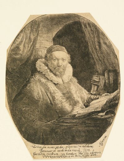 Jan Uytenbogaert, Predikant door Rembrandt van Rijn