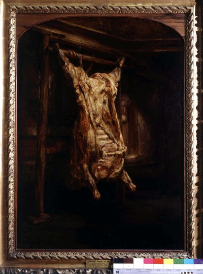 Le Boeuf gepreekt door Rembrandt door Rembrandt van Rijn