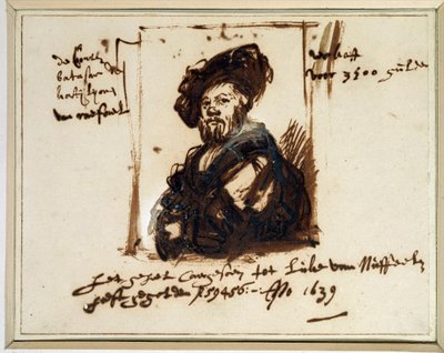 Portret van Baldassare Castiglione door Rembrandt van Rijn