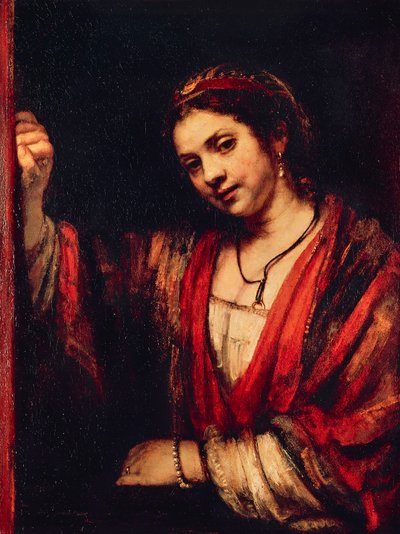 Portret van Hendrickje Stoffels door Rembrandt Harmensz. van Rijn