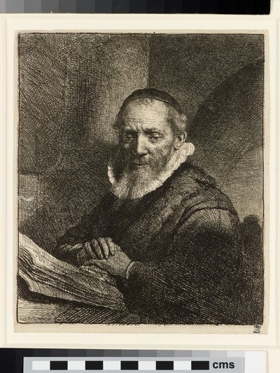 Portret van Jan Cornelis Sylvius, predikant door Rembrandt van Rijn