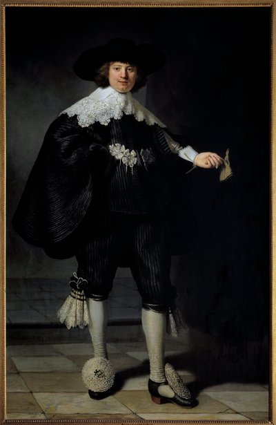 Portret van Maertens Soolmans door Rembrandt van Rijn
