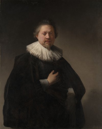 Portret van een man, waarschijnlijk een lid van de familie Van Beresteyn door Rembrandt van Rijn