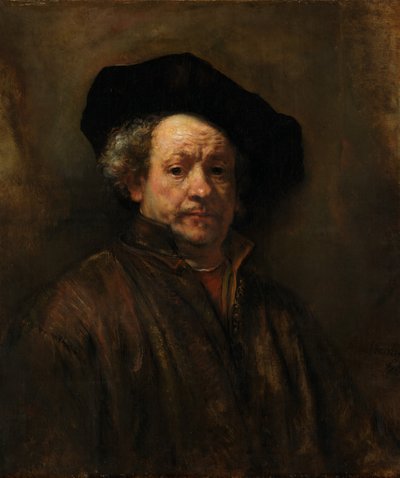 Zelfportret door Rembrandt van Rijn