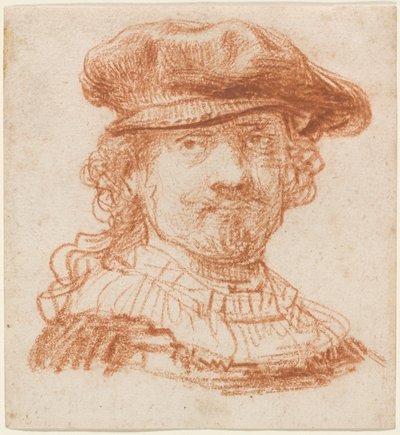 Zelfportret door Rembrandt van Rijn