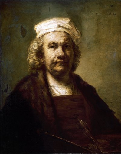 Zelfportret door Rembrandt van Rijn