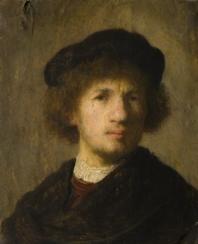 Zelfportret door Rembrandt van Rijn