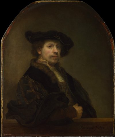 Zelfportret op 34-jarige leeftijd door Rembrandt van Rijn