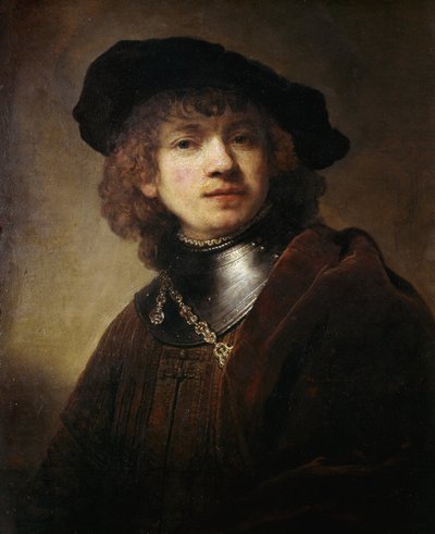 Zelfportret bij de Gorgerin Schilderij door Harmenszoon Van Rijn Rembrandt door Rembrandt van Rijn