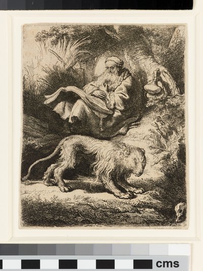 St. Hiëronymus Lezend door Rembrandt van Rijn