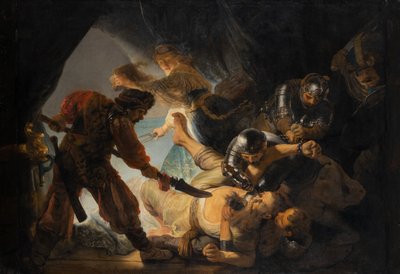 De Verblinding van Samson door Rembrandt Harmensz. van Rijn