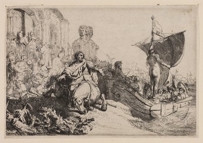 Het schip van fortuin door Rembrandt Harmensz. van Rijn