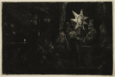 De Ster van de Koningen: Een Nachtstuk, c.1651 door Rembrandt Harmensz. van Rijn