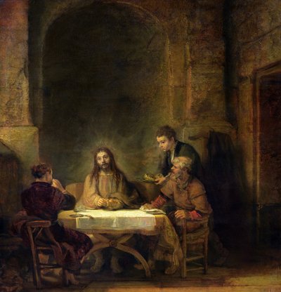Het avondmaal in Emmaüs door Rembrandt van Rijn