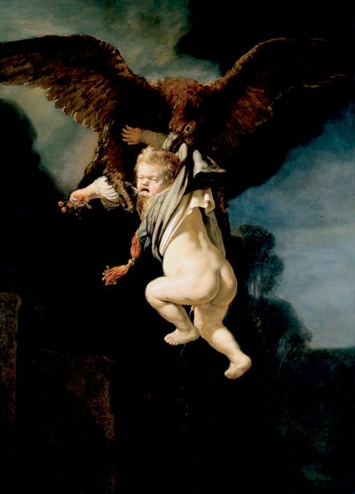 De ontvoering van Ganymedes door Rembrandt van Rijn