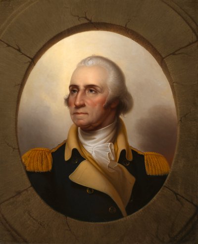 George Washington Porthole type, ca. 1853 door Rembrandt Peale
