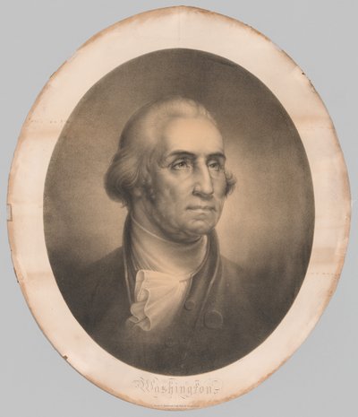 Hoofd van George Washington door Rembrandt Peale