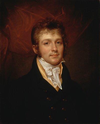Portret van Edward Shippen Burd uit Philadelphia door Rembrandt Peale
