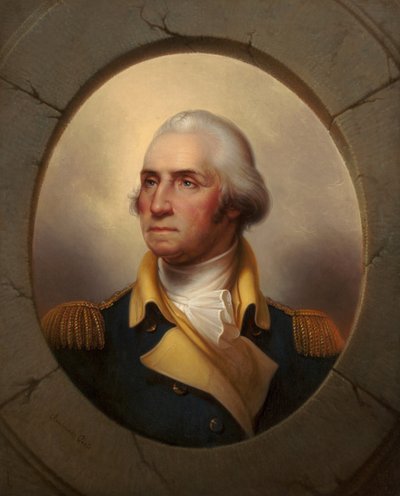 Portret van George Washington door Rembrandt Peale