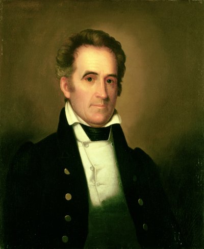 Portret van Richard Mentor Johnson door Rembrandt Peale