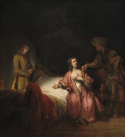 Jozef Beschuldigd door de Vrouw van Potifar door Rembrandt Workshop