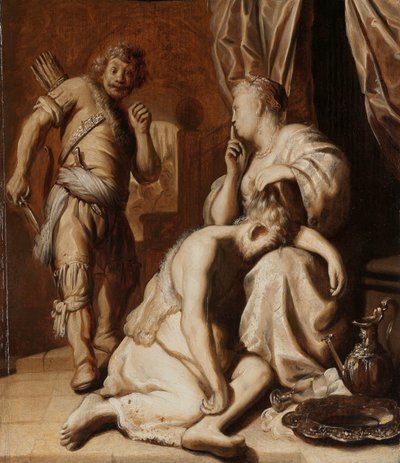 Samson en Delila door Rembrandt van Rijn (attributed to)