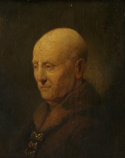 Portret van een man, mogelijk Rembrandts vader, Harmen Gerritsz van Rijn door Rembrandt van Rijn (copy after)