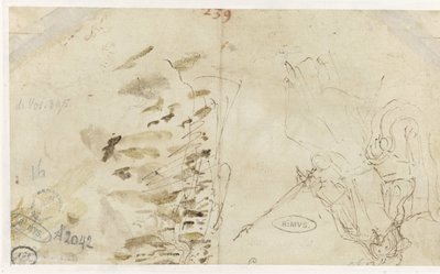 Haman voor Ahasveros door Rembrandt van Rijn (school of)