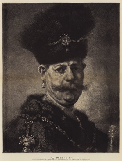 Een Portret door Rembrandt van Rijn