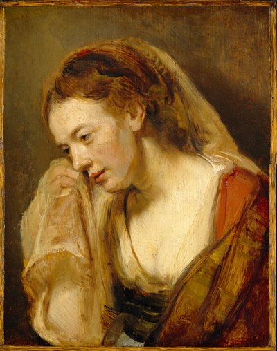 Een huilende vrouw, ca. 1647 door Rembrandt van Rijn