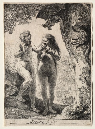 Adam en Eva, 1638 door Rembrandt van Rijn