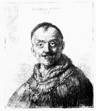 Een oosters hoofd, 1635 door Rembrandt van Rijn