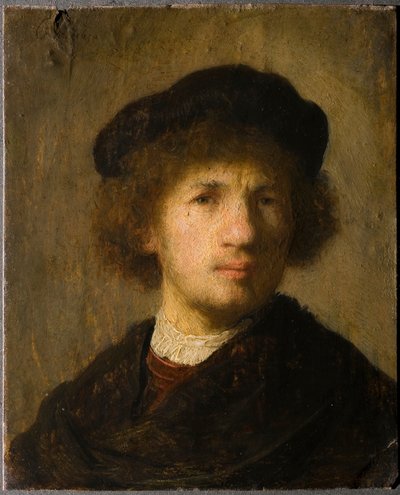 Zelfportret door Rembrandt van Rijn