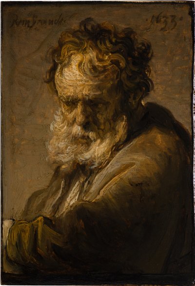 Buste van een bebaarde oude man, 1633 door Rembrandt van Rijn
