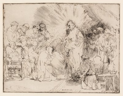 Christus Verschijnt aan de Apostelen door Rembrandt van Rijn