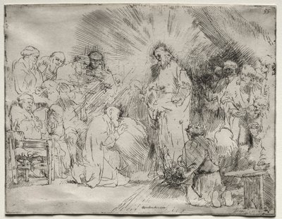 Christus Verschijnt aan de Apostelen door Rembrandt van Rijn