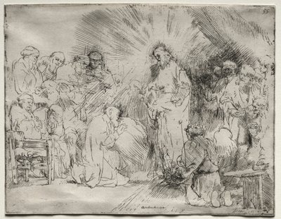 Christus verschijnt aan de apostelen, 1656 door Rembrandt van Rijn