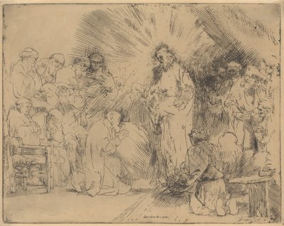 Christus Verschijnt aan de Apostelen door Rembrandt van Rijn