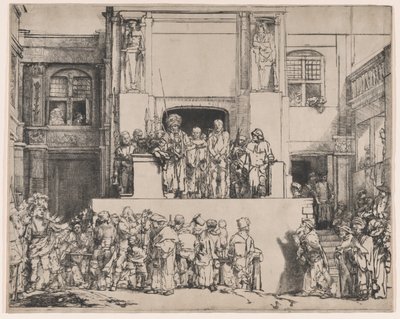 Christus gepresenteerd aan het volk, 1655 door Rembrandt van Rijn