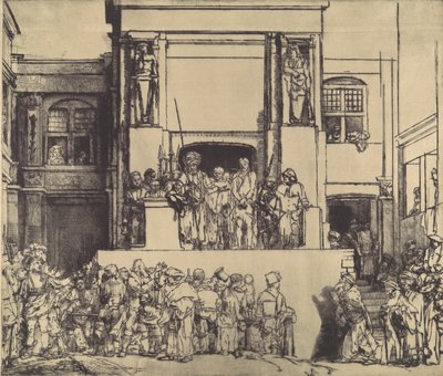 Christus gepresenteerd aan het volk, 1655 door Rembrandt van Rijn