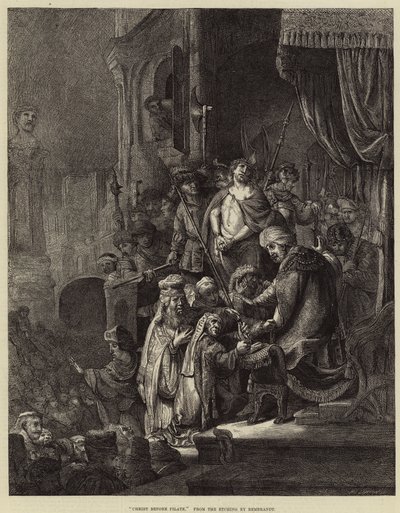 Christus voor Pilatus door Rembrandt van Rijn