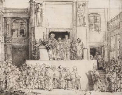 Christus aan het volk voorgesteld door Rembrandt van Rijn